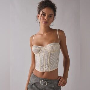 Urban Outfitters Out From Under Modern Love Sequin Corset